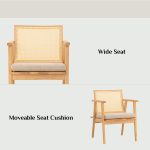KAIRO Solid Wood Lounge Chair-Natural - Image 4