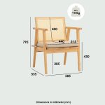 KAIRO Solid Wood Lounge Chair-Natural - Image 3