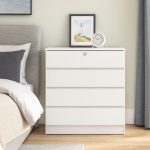 MONZA 4 Drawer Chest With Key Lock-White