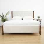 TAMURA Queen Size Solid Wood Bed-Walnut - Image 10