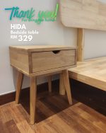 Moku Home HIDA Full Solid Wood Bedside Table-Natural - Image 9