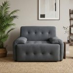 BORIS 1 Seater Pet Friendly Sofa-Pebble