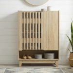 CARLOS 2 Door Shoe Cabinet-Oak