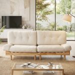 CLOUDY 3 Seater Easy Clean Sofa-Beige - Image 2