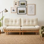 CLOUDY 3 Seater Easy Clean Sofa-Beige