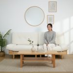 CLOUDY 3 Seater Easy Clean Sofa-Beige - Image 2