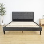 EBONY Queen Size Bed Frame-Dark Grey - Image 6
