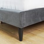 EBONY Queen Size Bed Frame-Dark Grey - Image 7