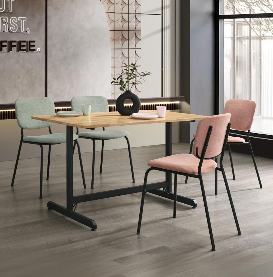 Untitled design - 1 ELIO 4 Seater Dining Set-Natural - Image 1