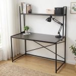 FELIX 120cm Study Desk With Shelf Hutch-Wenge - Image 2