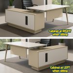 HY-B02B-18 180CM Melamine Executive Director Table - Image 2
