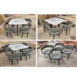 JUNIPER Space Saver 4 Seater Dining Set-Grey - Image 5