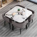 JUNIPER Space Saver 4 Seater Dining Set-Grey
