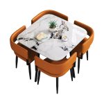 JUNIPER Space Saver 4 Seater Dining Set-Brown - Image 2