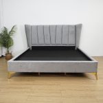 MAGNUS Queen Size Wing Bed-Grey - Image 10