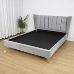 MAGNUS Queen Size Wing Bed-Grey - Image 9