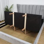 MAGNUS Queen Size Wing Bed-Grey - Image 8