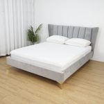 MAGNUS Queen Size Wing Bed-Grey - Image 3