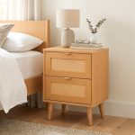 DESSER 2 Drawers Side Table-Oak