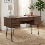 COLUMBIA 120cm Study Desk-Walnut - Image 2