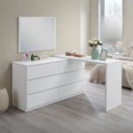 KAMILY 6 Drawer With Dressing Table-White