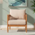 MISA 1 Seater Sofa-Light Walnut