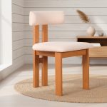 ROMAN Dining Chair-Light Walnut