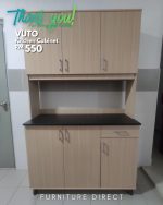 VUTO 3 Door Melamine Top High Kitchen Cabinet-2 Colors - Image 12
