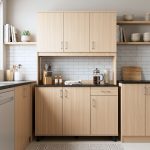 VUTO 3 Door Melamine Top High Kitchen Cabinet-2 Colors
