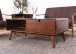 ZARAH 110cm Coffee Table-Walnut - Image 5