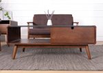ZARAH 110cm Coffee Table-Walnut - Image 4