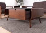 ZARAH 110cm Coffee Table-Walnut - Image 3