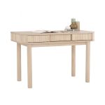 LUDLOW 120cm 2 Sliding Door Study Desk-White Wash