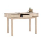 LUDLOW 120cm 2 Sliding Door Study Desk-White Wash - Image 7