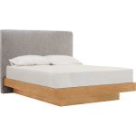 YUMER Queen Size Floating Bed Frame-Natural - Image 5