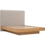 YUMER Queen Size Floating Bed Frame-Natural - Image 4