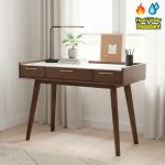 BREDA 110cm Melamine Top Study Desk-Cocoa