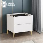 ST06 Wireless Charging Bedside Table-White