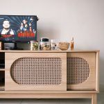 ALESANA 180cm Rattan Door TV Cabinet-Oak photo review