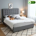 JANESSA King Size Pet Friendly Divan Bed Frame-Grey