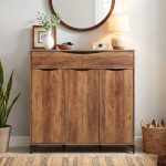 LADAKER 3 Door 2 Drawer Shoe Cabinet-Rustic