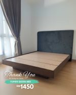 YUMER Queen Size Floating Bed Frame-Cocoa - Image 11