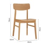 KODE Solid Bentwood Dining Chair-Natural - Image 9