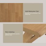 BRADFORD 150x95cm Counter Table-Light Walnut - Image 10