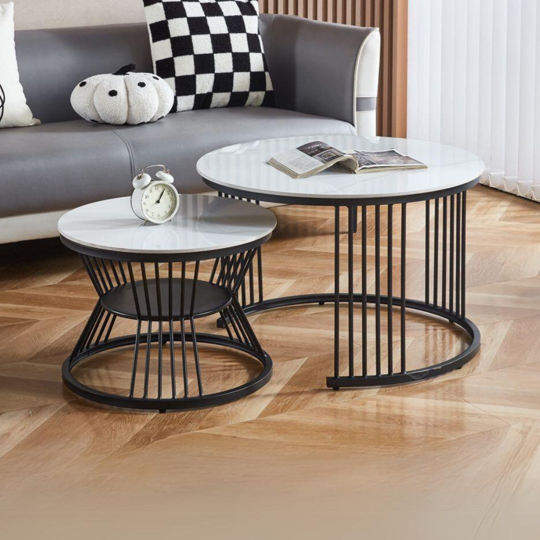 JIANNY Sintered Stone Nest of Coffee Table FurnitureDirect .my