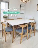 LUNA 140cm & 150cm Sintered Stone Dining Table-Natural - Image 5