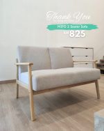 MIFO 2 Seater Pet Friendly Sofa-Beige - Image 11