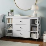 VILINDA 3 Drawer Chest Sideboard-White