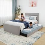 LINER Super Single Pull Out Bed-Grey