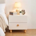 SAMIRE 2 Drawer Bedside Table-White